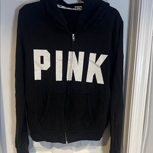 Victoria's Secret Black Hoodie with White Logo